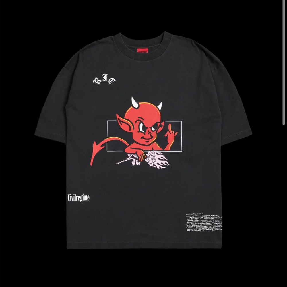 FAAFO 199X OVERSIZED TEE IN VINTAGE ASHES